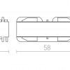 EUTRAC podélný spoj vodivý černá 230V - RED - DESIGN RENDL