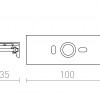 EUTRAC 145601 spoj pro tříokr. lištu bílá - RED - DESIGN RENDL