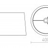 ASPRO 40/30 stínidlo Polycotton černá / měděná fólie  max. 23W - RED - DESIGN RENDL