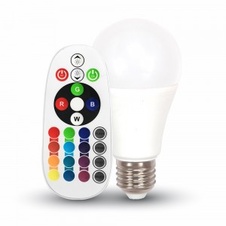 LED žárovka 6W A60 RGB E27 VT-2022