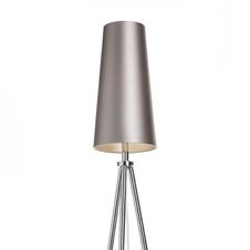 CONNY 15/30 stolní stínidlo Monaco holubí šeď / stříbrné PVC max. 23W - RED - DESIGN RENDL