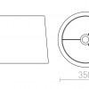 CONNY 35/30 stojanové stínidlo Monaco holubí šeď / stříbrné PVC max. 23W - RED - DESIGN RENDL
