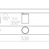 DUGME III bílá/antracitová 230V GU10 3x35W - RED - DESIGN RENDL