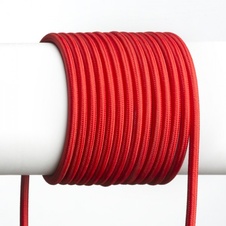 FIT textilní kabel 3X0,75 1bm červená - RED - DESIGN RENDL
