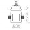 DAN SQ 80 zápustná sádrová 230V GU10 35W - RED - DESIGN RENDL