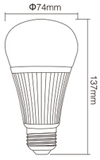 Mi-Light LED žárovka CCT E27 9W (1)