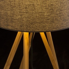 EL PASO stolní šedá bambus 230V E14 11W - RED - DESIGN RENDL