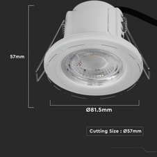 LED bodové svítidlo 5W VT-885 4000K 500lm bílé III.