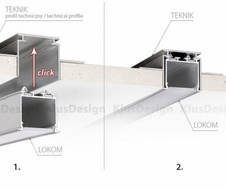 Profil TEKNIK montážní profil hliník anod. 2000mm