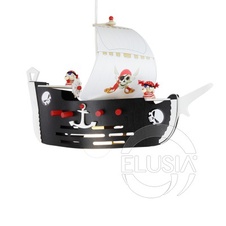 Elobra Pirate Ship Black 127148 dětská svítidla
