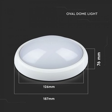 LED přisazené svítidlo oválné 8W VT-8014 III.