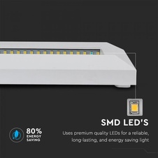 LED orientační svítidlo 2W VT-1152 60lm IP65 obdélníkové bílé II.