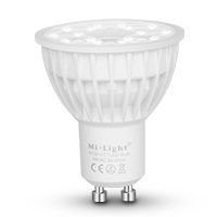 Mi-Light LED žárovka RGB+CCT GU10 4W 