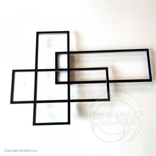 AZzardo Quadratus Wall Black Dimmable AZ2994 interiérová designová