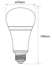 Mi-Light LED žárovka RGB+CCT E27 12W