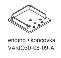 Koncovka Vario30-08, set šedá (2x08A + 2x08B + 2x08C + 2x08D)