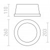 MIA kruhová zápustná sádrová 230V E27 2x40W - RED - DESIGN RENDL