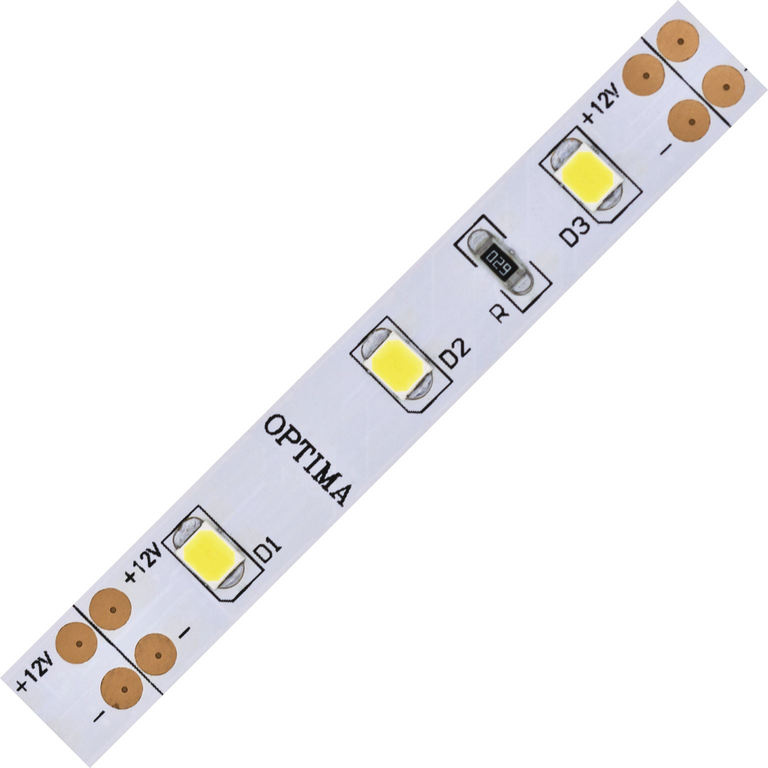 LED pásek 3528 (50m) 60 Optima WN 360lm 4,8W  0,4A 12V CRI>80 (bílá neutrální)