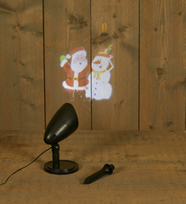 LED projektor santa/sněhulák mávající.