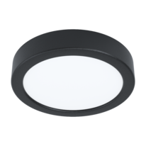 Přisazené LED svítidlo FUEVA 5 10,5W 4000K černé kruhové