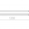 AMENITY 120 nástěnná chrom 230V LED 14W IP44 3000K - RED - DESIGN RENDL