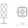 ZUMBA stolní bílé PVC/dřevo/chrom 230V E14 11W - RED - DESIGN RENDL