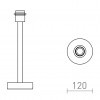 MAUI stolní podstavec dřevo 230V E27 20W - RED - DESIGN RENDL