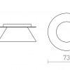 CANTO dekorativní kroužek měděná fólie  - RED - DESIGN RENDL