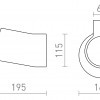 BENITA nástěnná sádrová 230V E14 25W - RED - DESIGN RENDL
